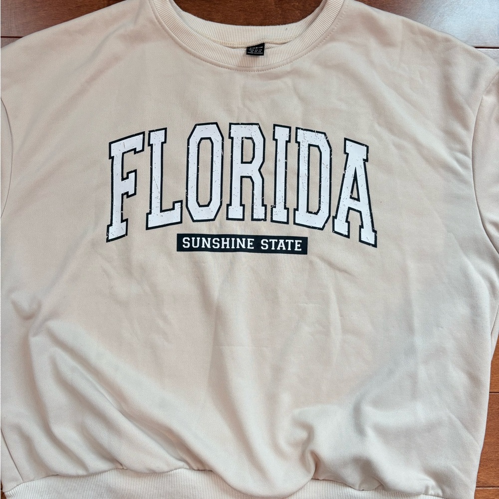 Beige Florida Sweatshirt- - Picture 2 of 3